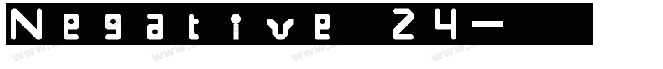 Negative 24字体转换